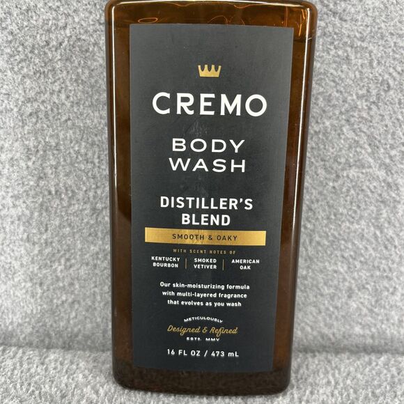 CREMO Body Wash Distiller's Blend Smooth & Oaky Kentucky bourbon  smoked 16 oz - Picture 7 of 8